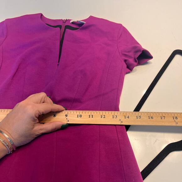 Diane Von Furstenberg Agatha Front Zip Sheath Dress Size 4 - Picture 10 of 11